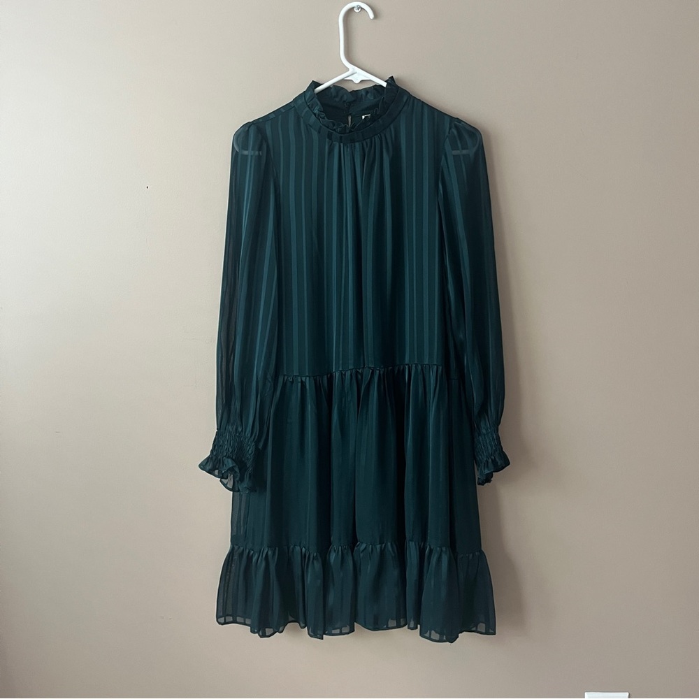 Green Long-Sleeve Dress Sz 10